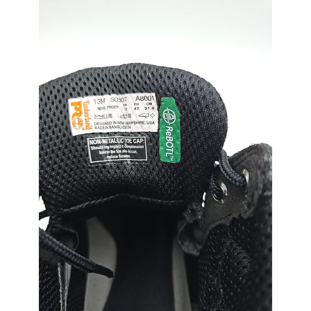 Timberland PRO Titan 6" Composite Safety Toe Men's 13 W Black Boot - Picture 4 of 14